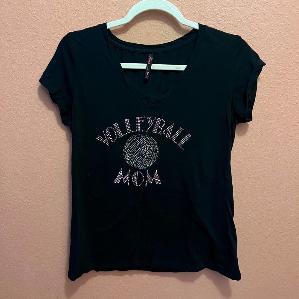 Volleyball Mom studded top